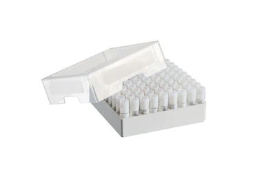 艾本德儲存盒 9 × 9, 可放置 81  個螺旋蓋（凍存）管， 1  –  2  mL，3  件，高 53  mm，2  英寸，聚丙烯材料，可耐受最低 -86  °C，可高溫高壓滅菌，帶蓋子并具有數(shù)